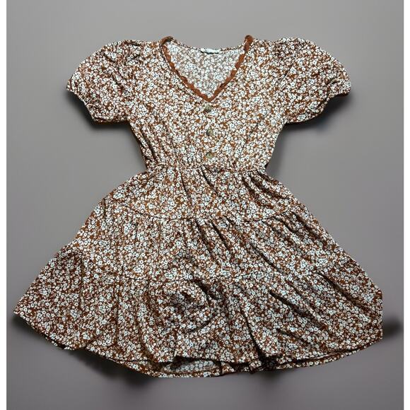 Blu Pepper Women’s Floral Short Sleeve S Dress - Picture 1 of 4